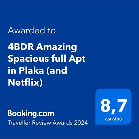 4Bdr Amazing Spacious Full Apt In Plaka Apartment Athens Luaran gambar